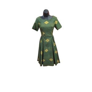 1950's Inspired Handmade African Print /Fabric Dress